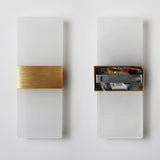 Modern Minimalist Rectangular Gold Wall Sconce Image - 13