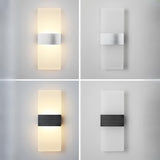 Modern Minimalist Rectangular Gold Wall Sconce Image - 16