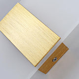 Modern Minimalist Rectangular Gold Wall Sconce Image - 20