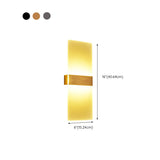 Modern Minimalist Rectangular Gold Wall Sconce Image - 24