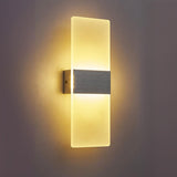 Modern Minimalist Rectangular Gold Wall Sconce Image - 5