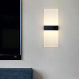 Modern Minimalist Rectangular Gold Wall Sconce Image - 8