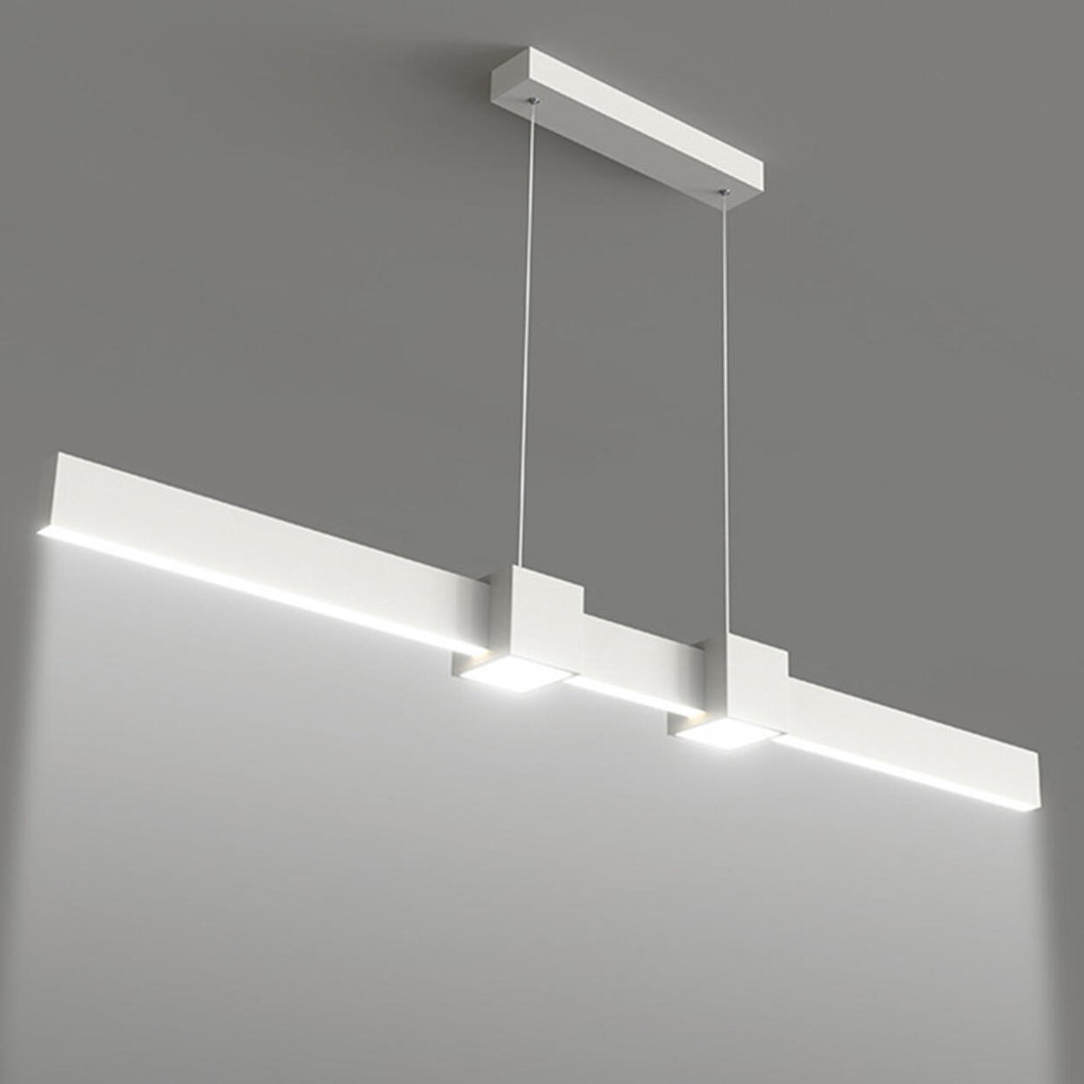 Modern Minimalist Rectangular Island Hanging Light Image - 12