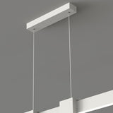 Modern Minimalist Rectangular Island Hanging Light Image - 15