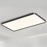 Modern Minimalist Rectangular LED Flush Mount Light Image - 1