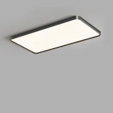 Modern Minimalist Rectangular LED Flush Mount Light Image - 15