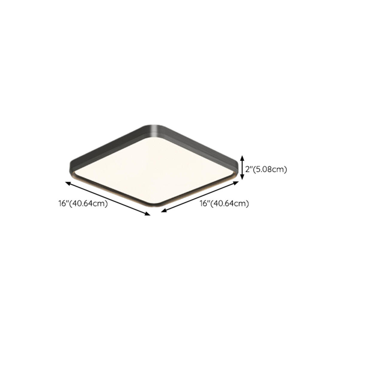 Modern Minimalist Rectangular LED Flush Mount Light Image - 18