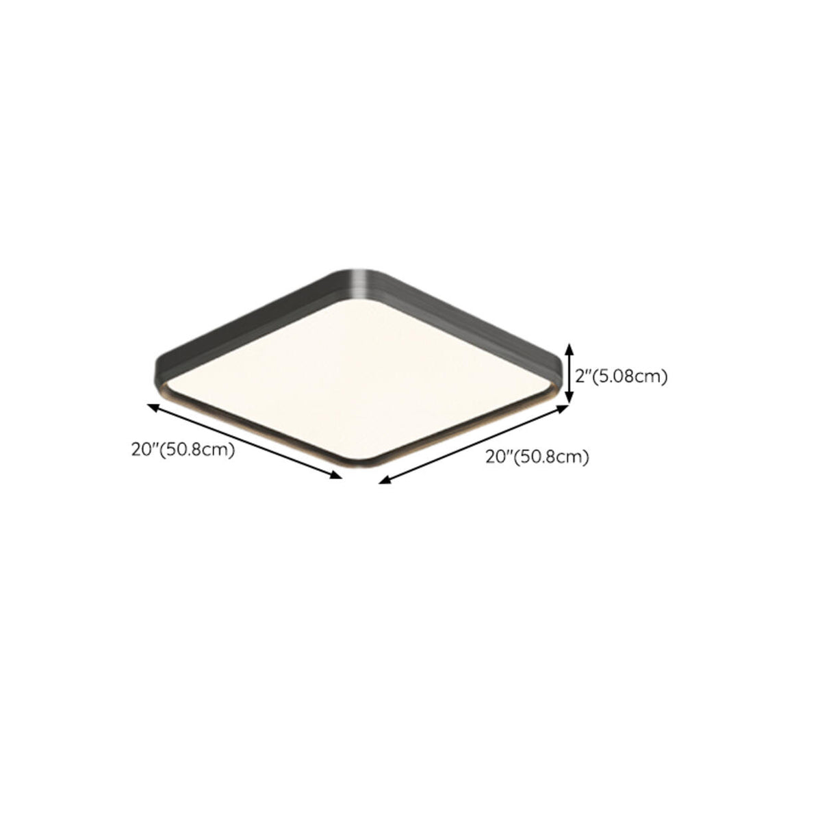 Modern Minimalist Rectangular LED Flush Mount Light Image - 20