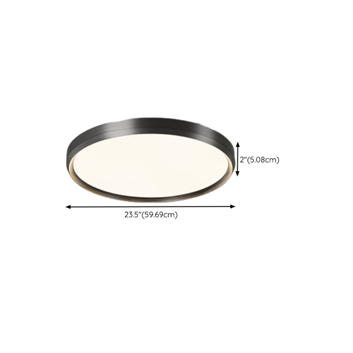 Modern Minimalist Rectangular LED Flush Mount Light Image - 21