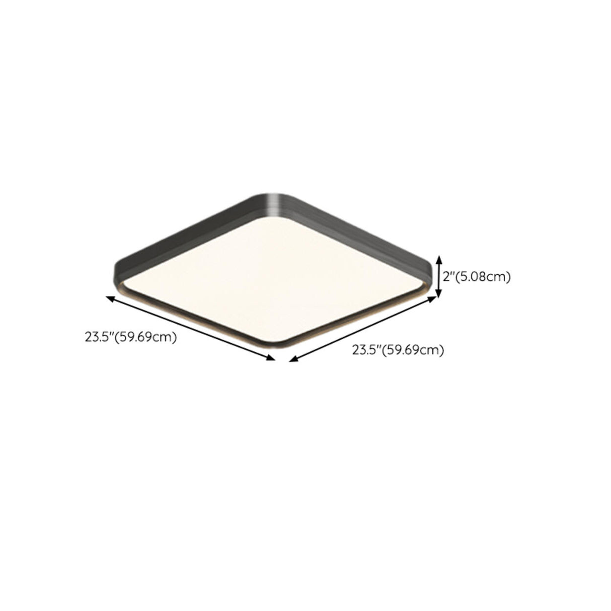 Modern Minimalist Rectangular LED Flush Mount Light Image - 22