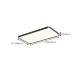 Modern Minimalist Rectangular LED Flush Mount Light Image - 24