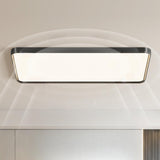 Modern Minimalist Rectangular LED Flush Mount Light Image - 4