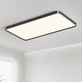 Modern Minimalist Rectangular LED Flush Mount Light Image - 6