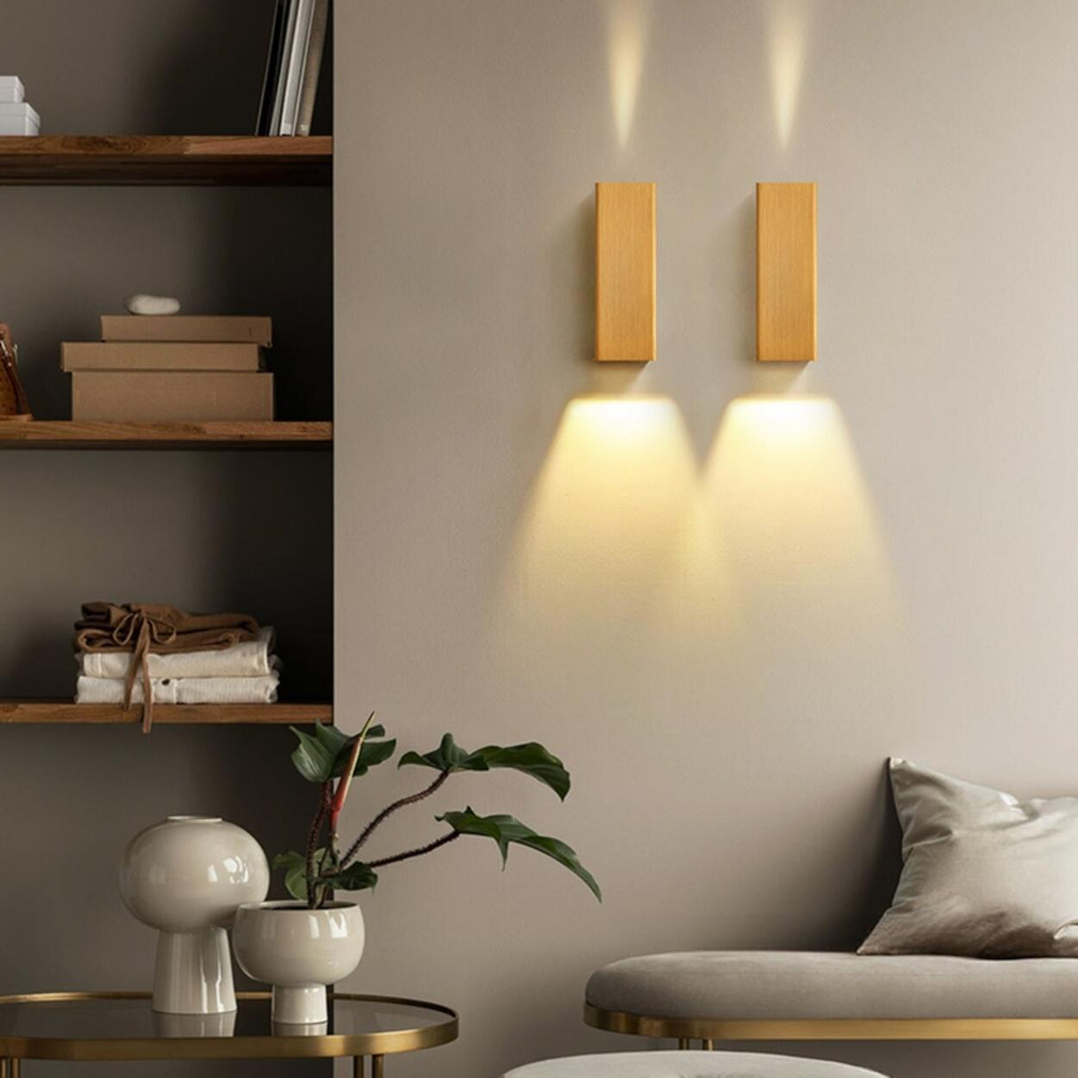 Modern Minimalist Rectangular Wall Sconce Image - 4