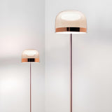 Modern Minimalist Rose Gold Dome Metal Floor Lamp Image - 14