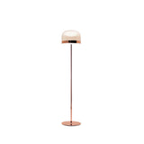 Modern Minimalist Rose Gold Dome Metal Floor Lamp Image - 5