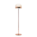 Modern Minimalist Rose Gold Dome Metal Floor Lamp Image - 9