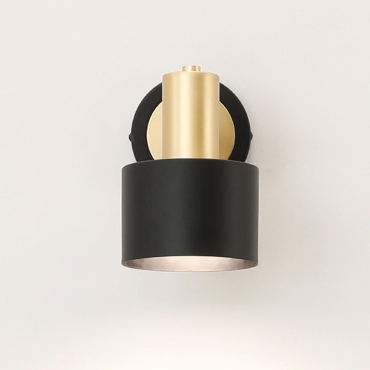 Modern Minimalist Rotatable Black Wall Sconce Set Image - 12