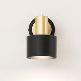 Modern Minimalist Rotatable Black Wall Sconce Set Image - 12