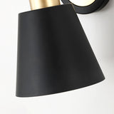 Modern Minimalist Rotatable Black Wall Sconce Set Image - 16