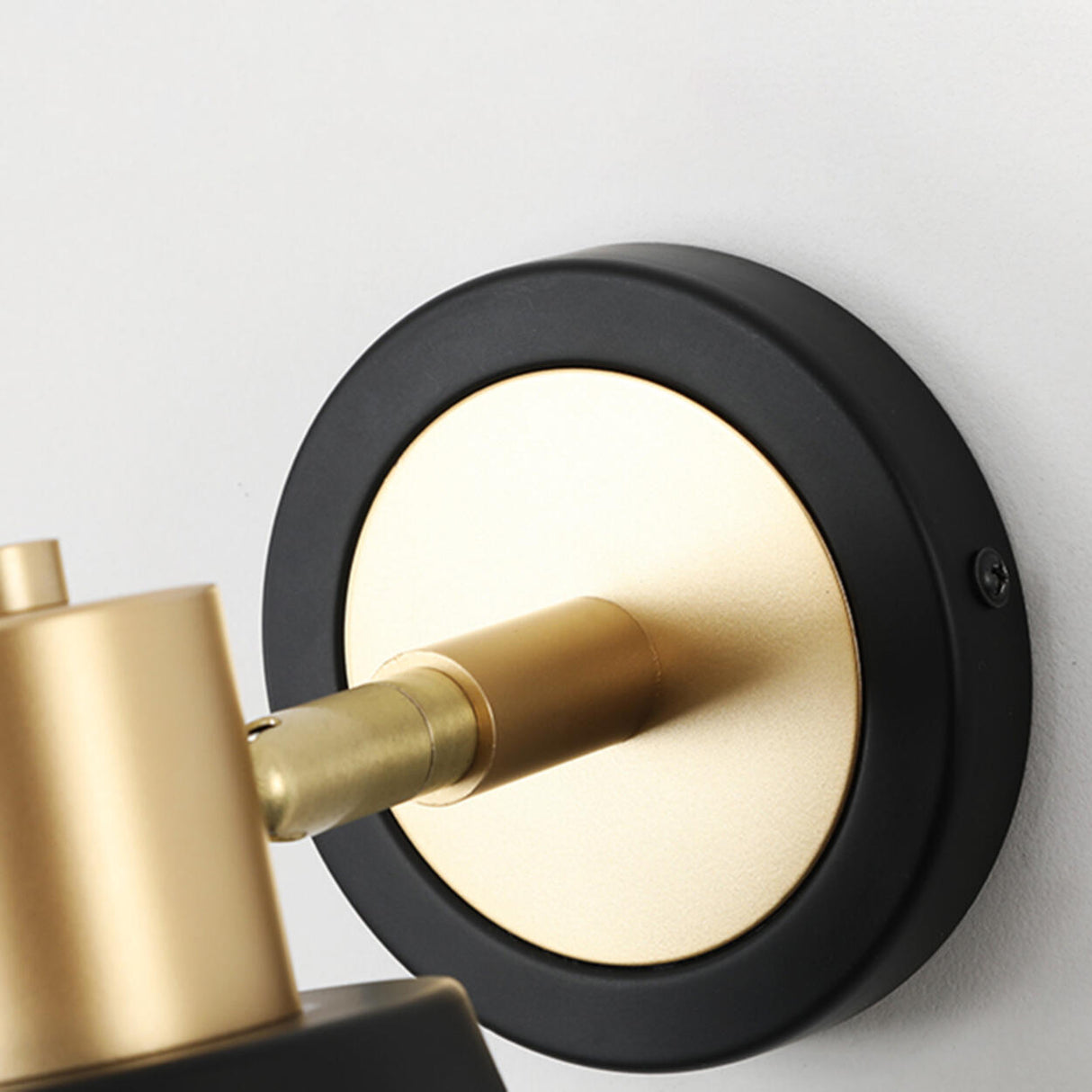 Modern Minimalist Rotatable Black Wall Sconce Set Image - 17