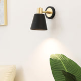 Modern Minimalist Rotatable Black Wall Sconce Set Image - 18