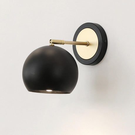 Modern Minimalist Rotatable Black Wall Sconce Set Image - 2