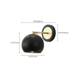 Modern Minimalist Rotatable Black Wall Sconce Set Image - 22