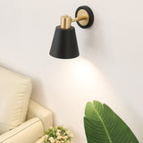 Modern Minimalist Rotatable Black Wall Sconce Set Image - 4