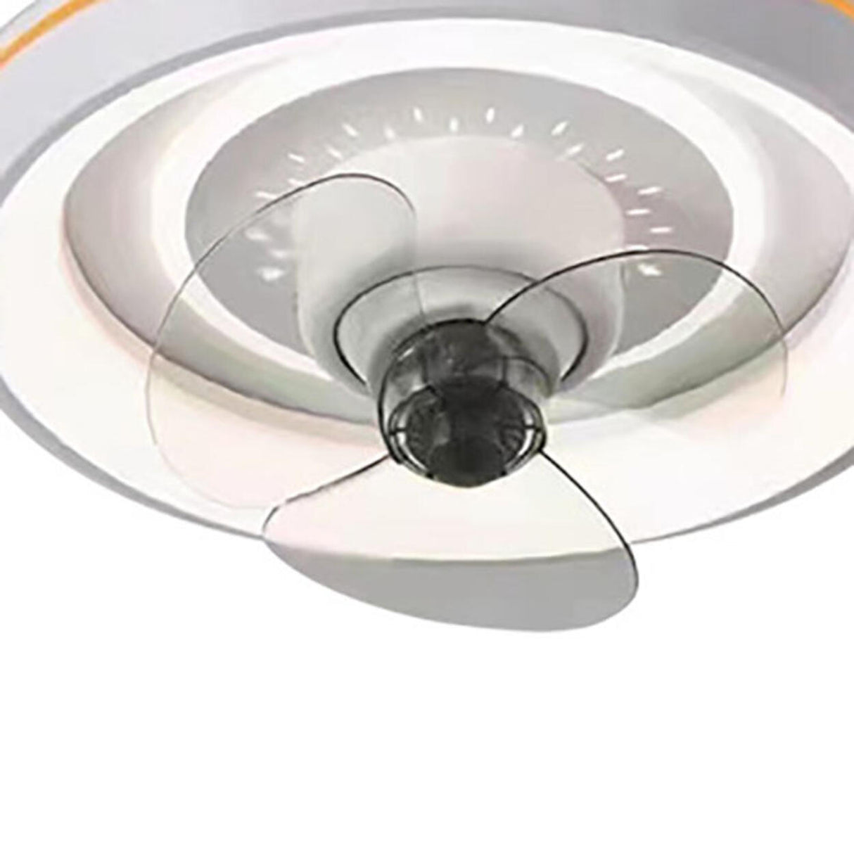 Modern Minimalist Round 3 Blade Ceiling Fan with Light Image - 8