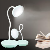 Modern Minimalist Round Adjustable Neck Table Lamp Image - 2