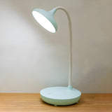 Modern Minimalist Round Adjustable Neck Table Lamp Image - 8