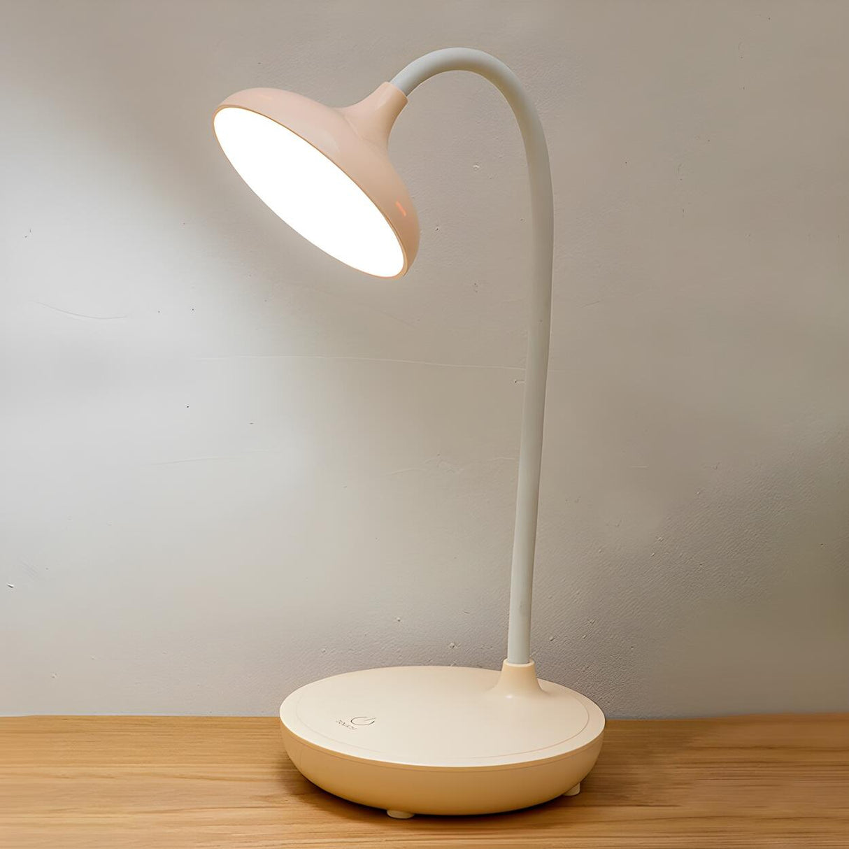 Modern Minimalist Round Adjustable Neck Table Lamp Image - 9