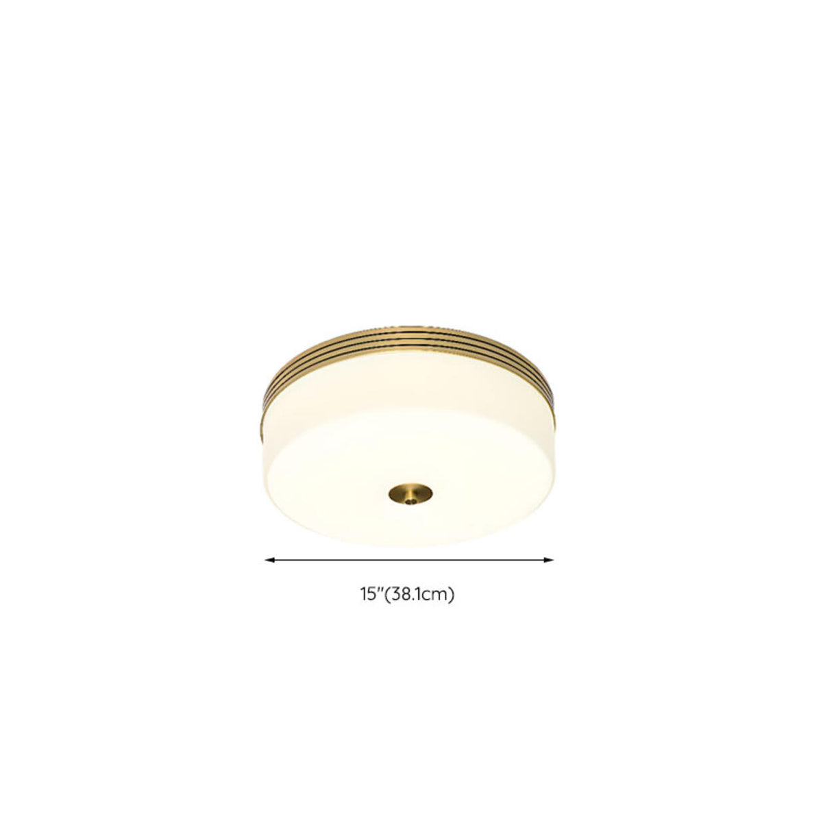 Modern Minimalist Round Drum Flush Mount Ceiling Light Image - 22