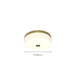 Modern Minimalist Round Drum Flush Mount Ceiling Light Image - 22