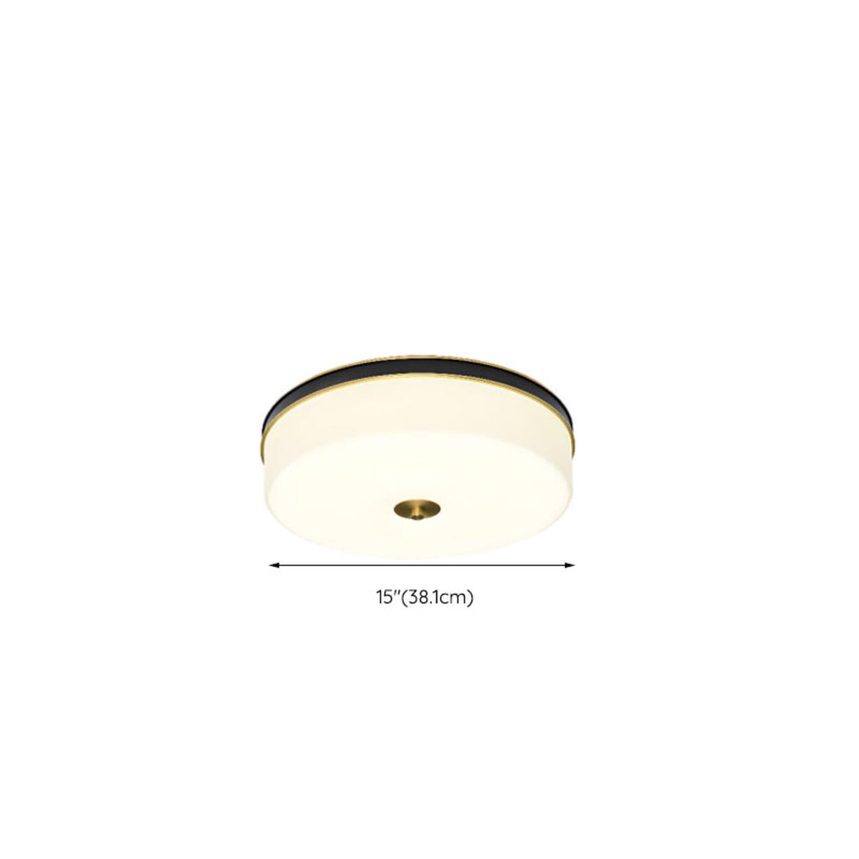 Modern Minimalist Round Drum Flush Mount Ceiling Light Image - 25