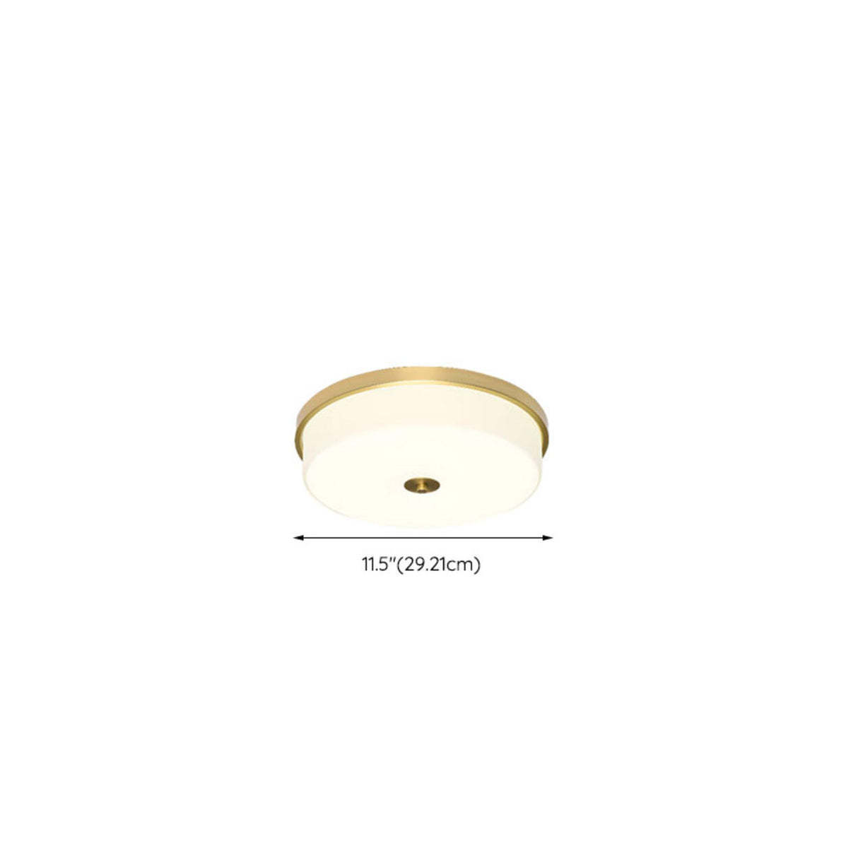 Modern Minimalist Round Drum Flush Mount Ceiling Light Image - 27