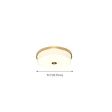 Modern Minimalist Round Drum Flush Mount Ceiling Light Image - 28