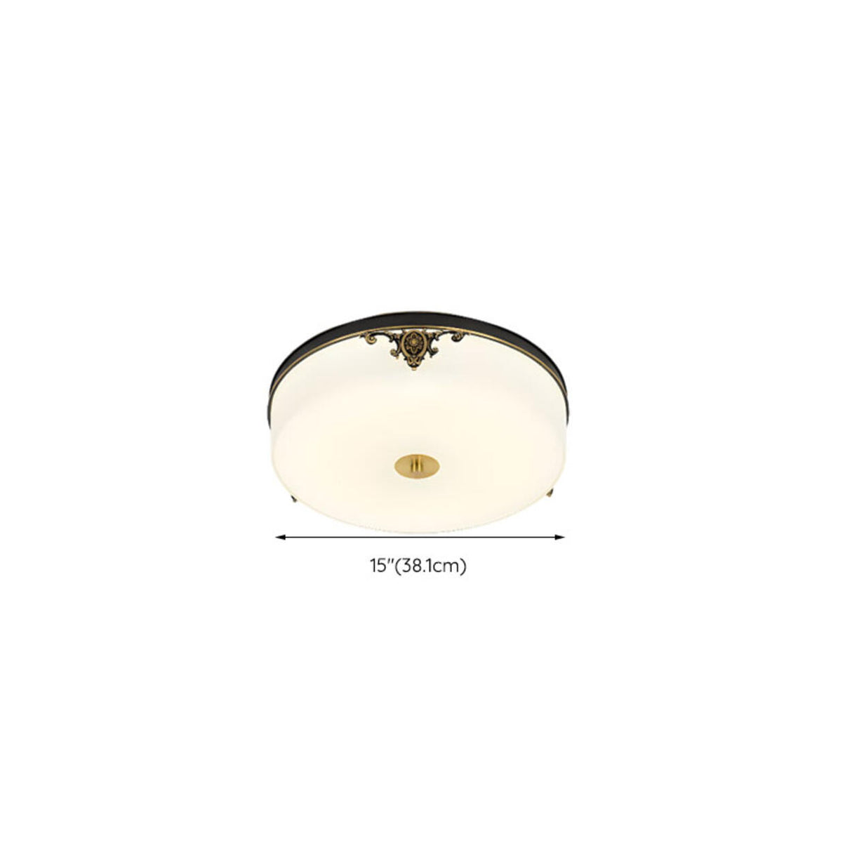 Modern Minimalist Round Drum Flush Mount Ceiling Light Image - 31