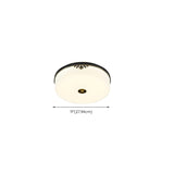 Modern Minimalist Round Drum Flush Mount Ceiling Light Image - 33