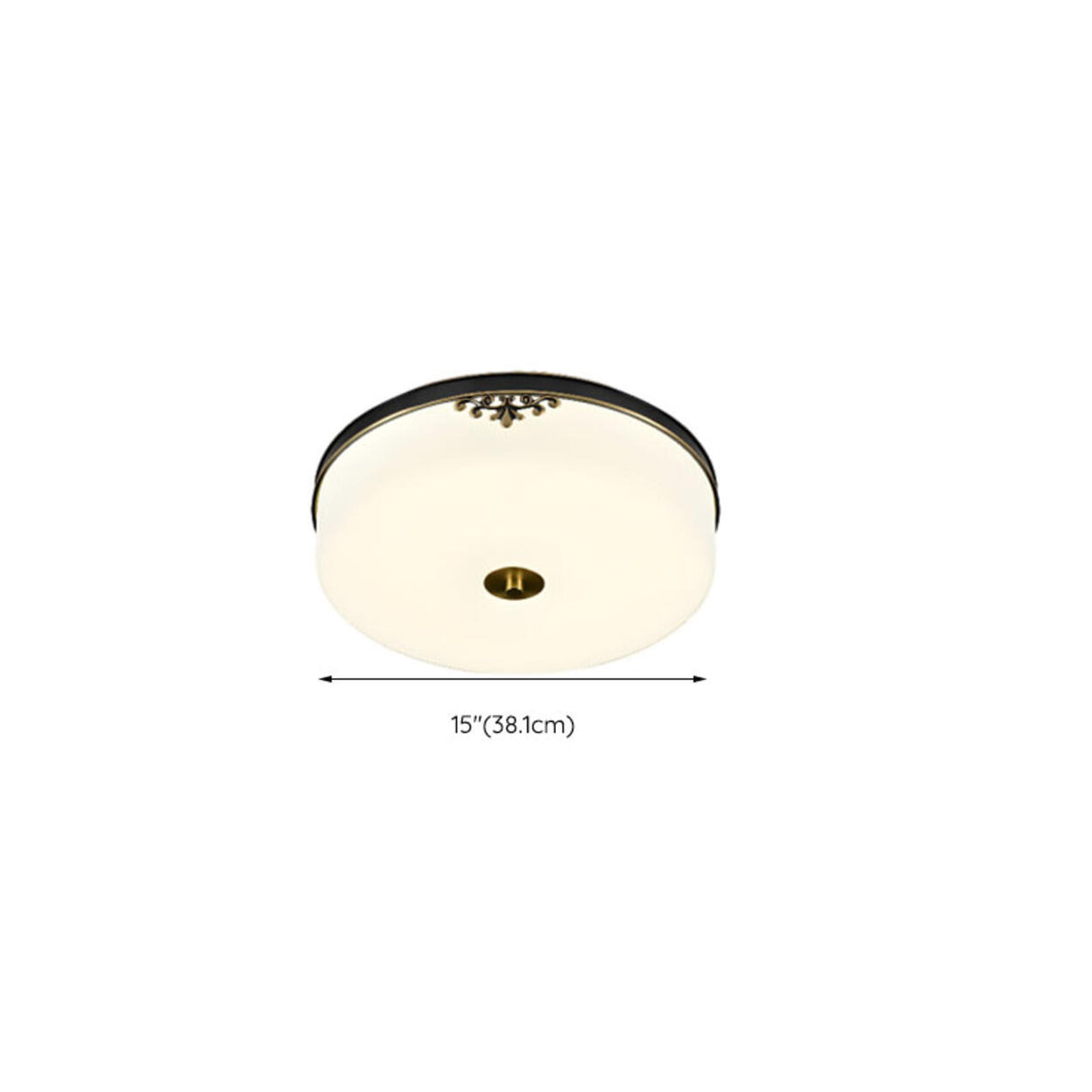 Modern Minimalist Round Drum Flush Mount Ceiling Light Image - 34