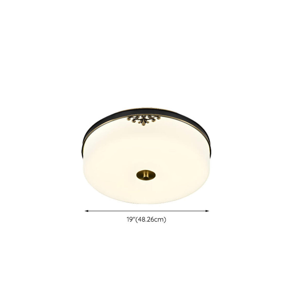 Modern Minimalist Round Drum Flush Mount Ceiling Light Image - 35