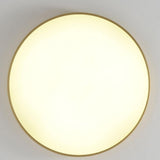 Modern Minimalist Round Gold LED Flush Mount Light Image - 11