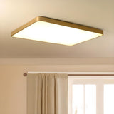 Modern Minimalist Round Gold LED Flush Mount Light Image - 16