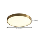 Modern Minimalist Round Gold LED Flush Mount Light Image - 20