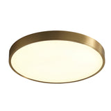 Modern Minimalist Round Gold LED Flush Mount Light Image - 7