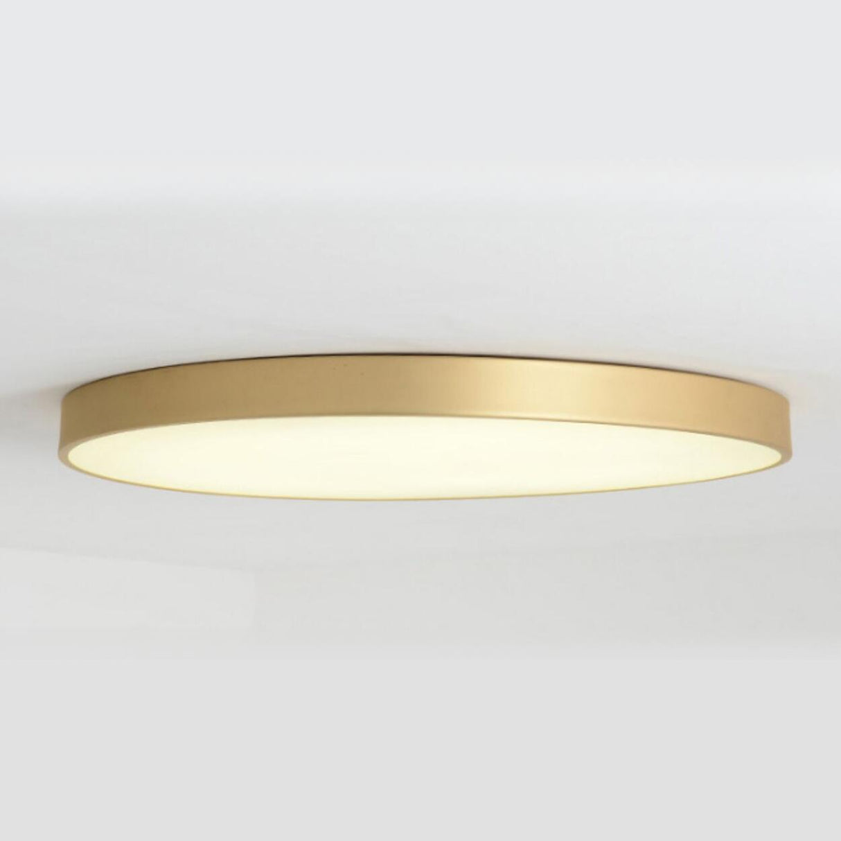 Modern Minimalist Round Gold LED Flush Mount Light Image - 8