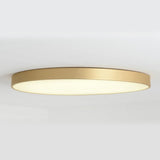 Modern Minimalist Round Gold LED Flush Mount Light Image - 8