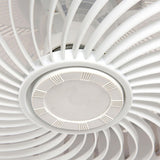 Modern Minimalist Round LED Ceiling Fan with Light Image - 12