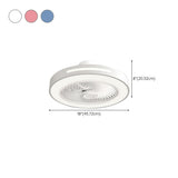 Modern Minimalist Round LED Ceiling Fan with Light #size